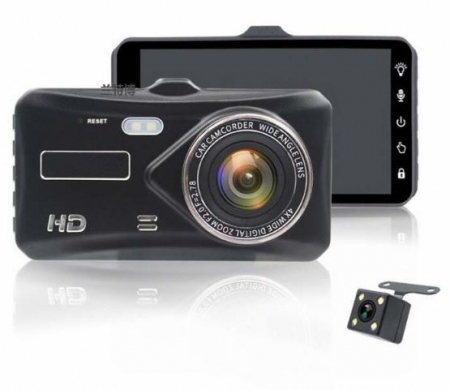 Автомобильный видеорегистратор с камерой заднего вида DVR A15 FHD (1296p/1080p/720p)