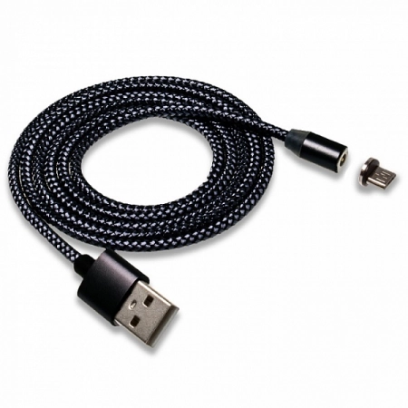 Кабель USB - Lightning WALKER C590 1.0м 2.4А (черный)