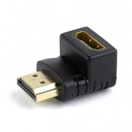 Переходник HDMI (штекер) - HDMI (гнездо), угловой