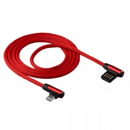 Кабель USB - Lightning WALKER C770 1.0м 2.4А (красный)