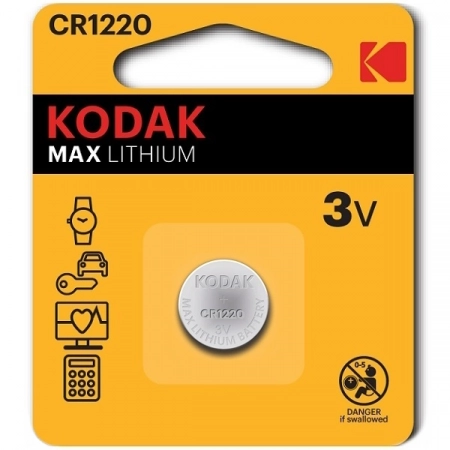 Батарейка CR1220-1BL Kodak MAX (1/60)