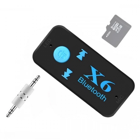 Bluetooth аудиоресивер X6 (черный)