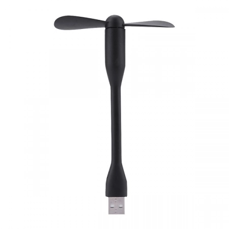 USB вентилятор на гибкой ножке (черный)