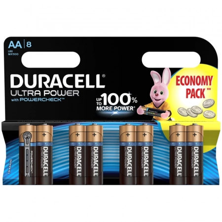 Батарейка AA Duracell Ultra Power LR6-8BL (8/96)