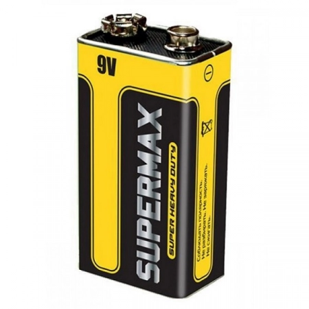 Батарейка SUPERMAX 6F22  (400)