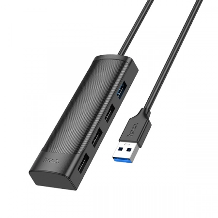 HUB USB - 1×USB3.0 + 3×USB2.0 HOCO HB41 1.2м (черный)