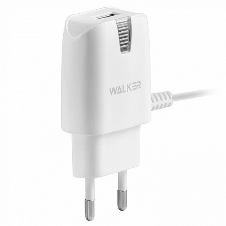 Сетевое З/У Micro USB WALKER WH-12 1.0А 1USB (белое)