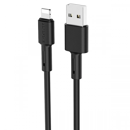 Кабель USB - Lightning Borofone BX31 1.0м 5.0А (черный)