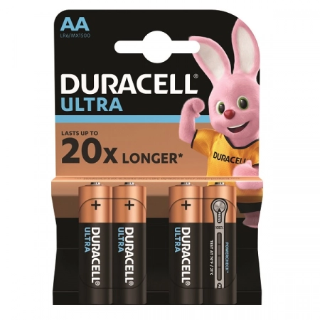 Батарейка AA Duracell Ultra LR6-BL4 (4/80)