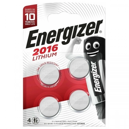 Батарейка Energizer CR2016 BL4 Lithium 3V (4/40/560)