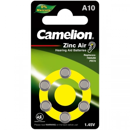 Батарейка ZA10 Camelion для слуховых аппаратов (6/60)