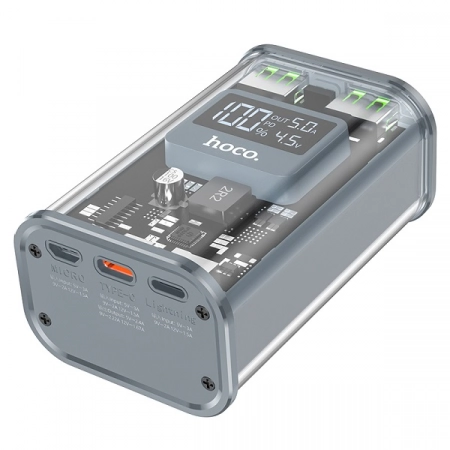 Внешний аккумулятор 10000mAh HOCO J105 PD 20W + QC3.0 (серый)