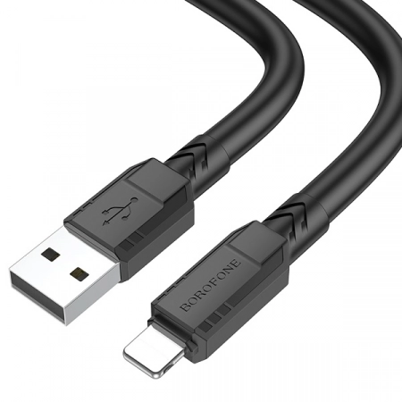 Кабель USB - Lightning Borofone BX81 1.0м 2.4A (черный)