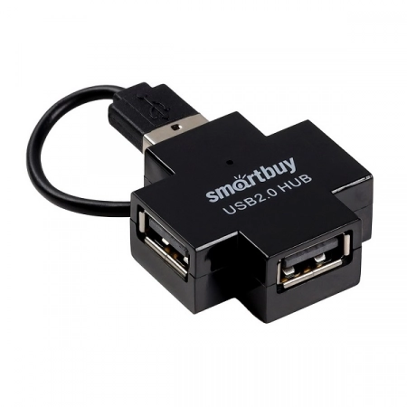 USB-хaб Smartbuy SBHA-6900-W 4USB (черный)