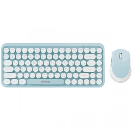 Комплект беспроводной клавиатура+мышь Smartbuy SBC-626376AG-M (мятно-белый)