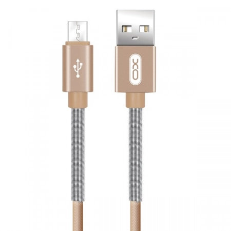 Кабель USB - Micro USB XO NB27 1.0м 2.4A (золотистый)