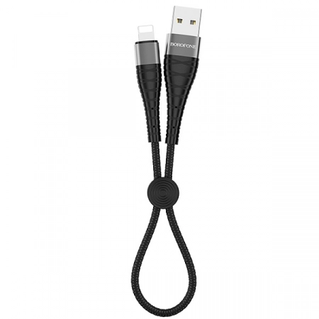Кабель USB - Lightning Borofone BX32 0.25м 5.0A (черный)