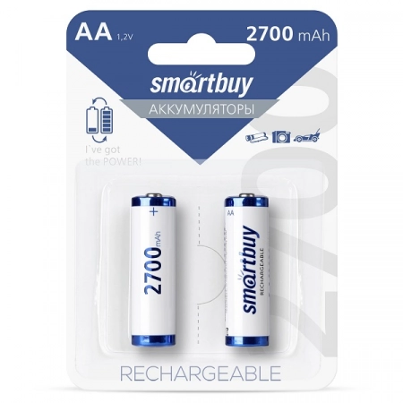 Аккумулятор AA 2700mAh Smartbuy HR6-2BL (2/24)