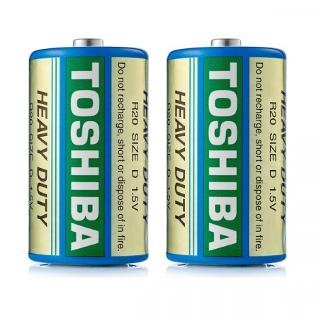 Батарейка D Toshiba R20-2S Heavy Duty (2/20)