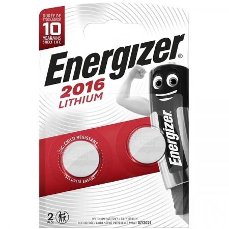 Батарейка Energizer CR2016 BL2 Lithium 3V (2/20/280)
