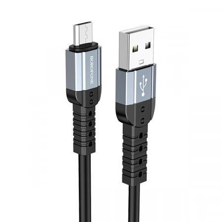 Кабель USB - Micro USB Borofone BX64 1.0м 2.4A (черный)
