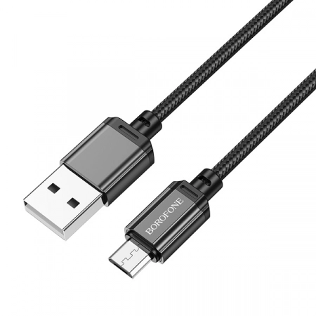 Кабель USB - Micro USB Borofone BX87 1.0м 2.4A (черный)