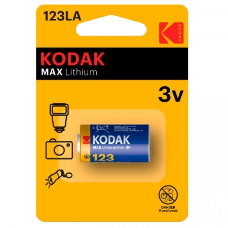 Батарейка CR123A-1BL Kodak MAX (1/6)