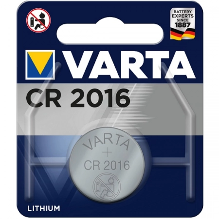 Батарейка Varta CR2016 BL1 Lithium 3V (6016) (1/10/100)