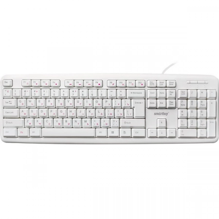 Клавиатура проводная мультимедийная Smartbuy ONE SBK-210U-W (белая)