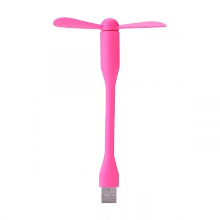USB вентилятор на гибкой ножке (розовый)