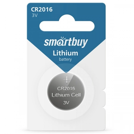 Батарейка CR2016-1BL Smartbuy (1/12)