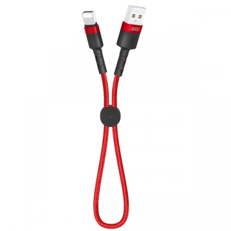 Кабель USB - Lightning XO NB117 0.25м 2.1А (красный)