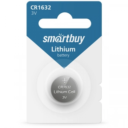 Батарейка CR1632-1BL Smartbuy (1/12)