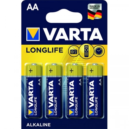 Батарейка AA Varta Longlife LR6-4BL (4/80)