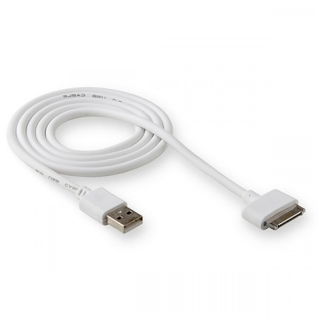 Кабель USB - Apple iPhone 4 WALKER C115 1.0м 2.0А (белый)