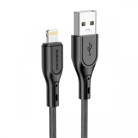 Кабель USB - Lightning Borofone BX66 1.0м 2.4A (черный)