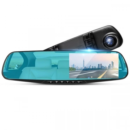 Автомобильный видеорегистратор-зеркало заднего вида DVR HD908 HD 3,5"