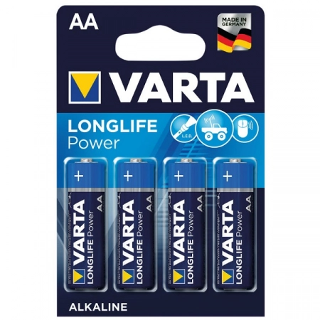 Батарейка AA Varta LONGLIFE POWER (HIGH ENERGY) LR6-4BL (4/80)