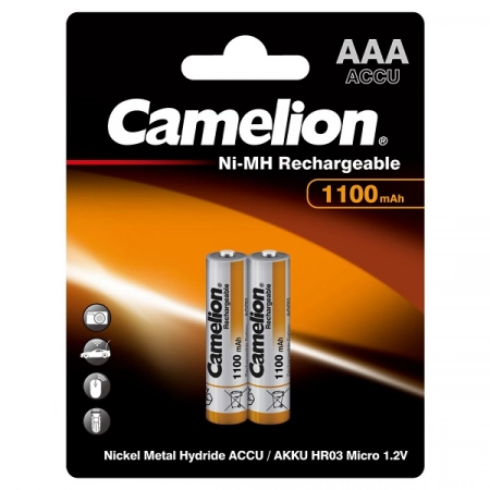 Аккумулятор AAA 1100mAh Camelion HR03-2BL (2/24)