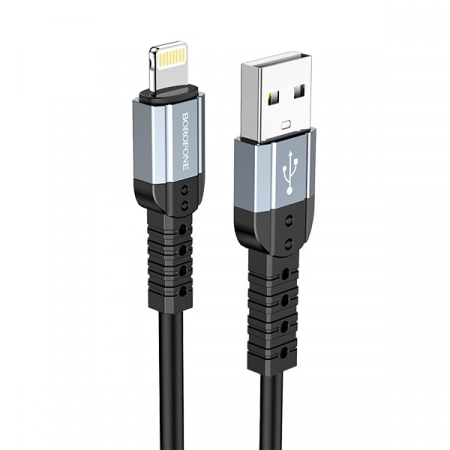 Кабель USB - Lightning Borofone BX64 1.0м 2.4A (черный)