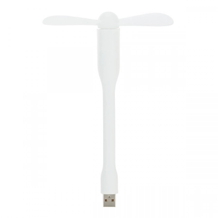 USB вентилятор на гибкой ножке (белый)
