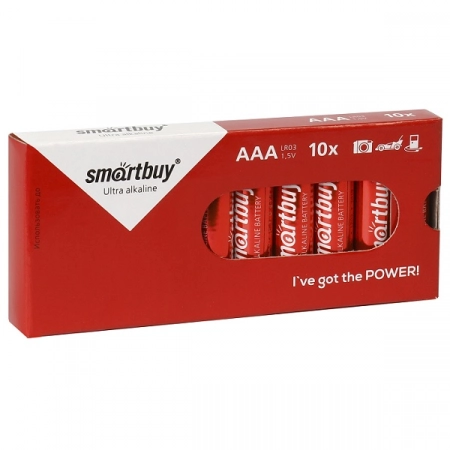 Батарейка AAA Smartbuy LR03-10Box (10/100)