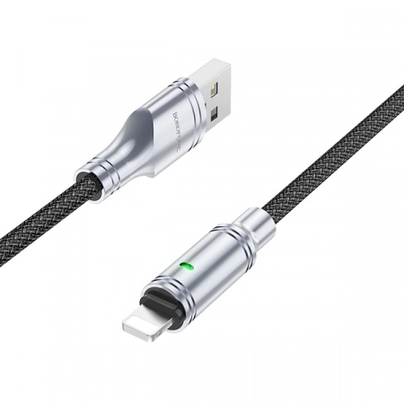 Кабель USB - Lightning Borofone BU40 1.2м 2.4A (черный)