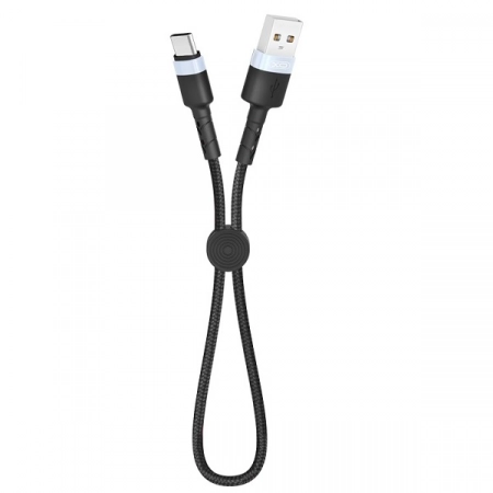 Кабель USB - Type-C XO NB117 0.25м 2.1А (черный)