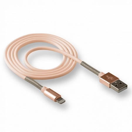 Кабель USB - Lightning WALKER C720 1.0м 2.4А (золотистый)