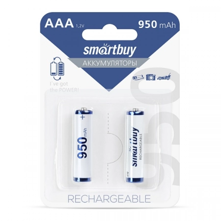 Аккумулятор AAA 950mAh Smartbuy HR03-2BL (2/24)