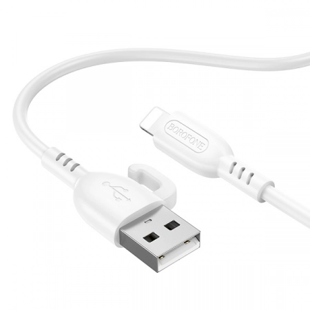 Кабель USB - Lightning Borofone BX91 1.0м 2.4A (белый)