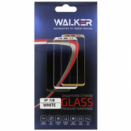 Стекло WALKER для Honor 9 Lite, "Full glue", с рамкой, черное