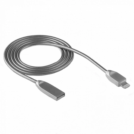 Кабель USB - Lightning WALKER C730 1.0м 2.0А (серебристый)