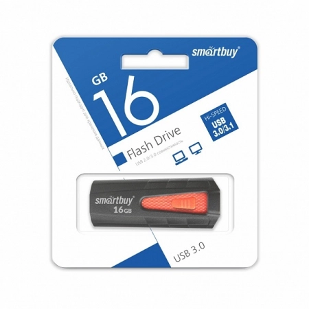 USB 3.0 флеш-накопитель 16Gb SmartBuy Iron (черно-красный)